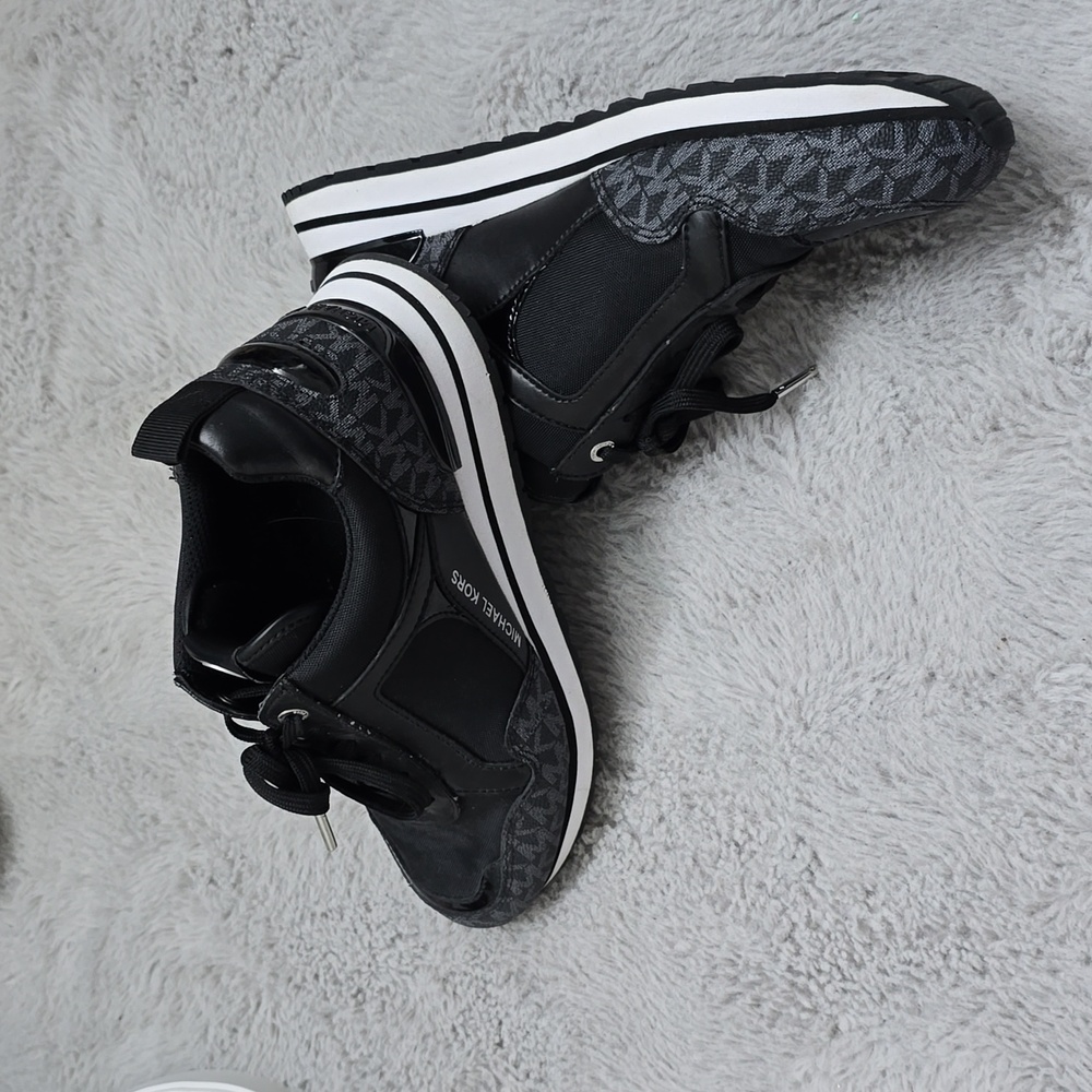 Michael Kors Black and Gray Women's Sneakers